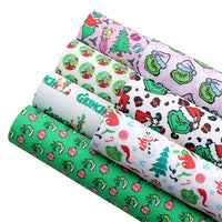 Grinch Faux Leather Full Sheet Pack of 7