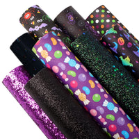 Halloween Design #2 Faux Leather Sheet Pack of 9
