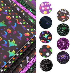 Halloween Design #2 Faux Leather Sheet Pack of 9