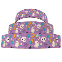Halloween on Purple 7/8" Ribbon
