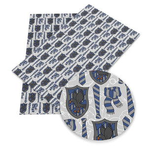 Blue House Faux Leather Sheet