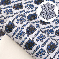 Blue House Faux Leather Sheet
