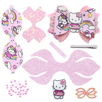 Pre Cut Hello Kitty Faux Leather Bow
