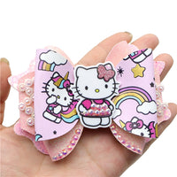 Pre Cut Hello Kitty Faux Leather Bow
