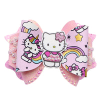 Pre Cut Hello Kitty Faux Leather Bow
