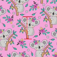 Koalas Up a Tree Faux Leather Sheet
