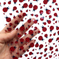 Ladybugs Transparent Sheet

