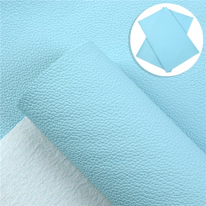 Solid Litchi Faux Leather Sheet