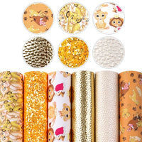 Lion Mixed Faux Leather Full Sheet Pack of 6
