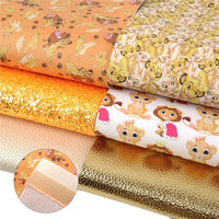 Lion Mixed Faux Leather Full Sheet Pack of 6
