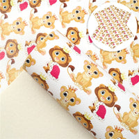 Lion Babies Faux Leather Sheet
