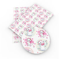 White Cat Faux Leather Sheet