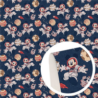 Mouse In Space Faux Leather Sheet #22
