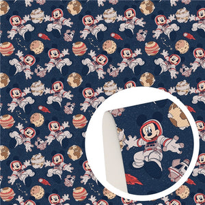 Mouse In Space Faux Leather Sheet #22