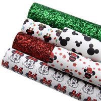 Mouse Mouse Christmas Faux Leather Full Sheet Pack of 6
