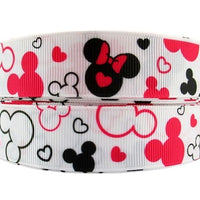 Minnie Outline 7/8" Ribbon