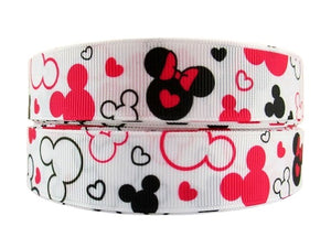 Minnie Outline 7/8" Ribbon