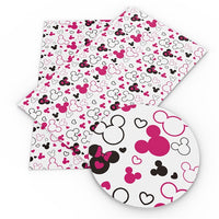 Minnie Outlines Faux Leather Sheet
