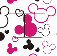 Minnie Outlines Faux Leather Sheet
