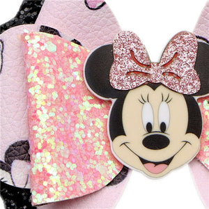 Minnie Mouse Pink Premade Bow