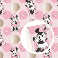 Mouse with Pink Bubbles Faux Leather Sheet #6