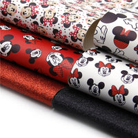 Mouse Red Faux Leather Full Sheet Pack of 6
