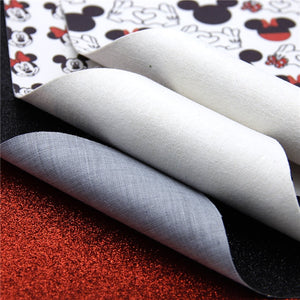 Mouse Red Faux Leather Full Sheet Pack of 6