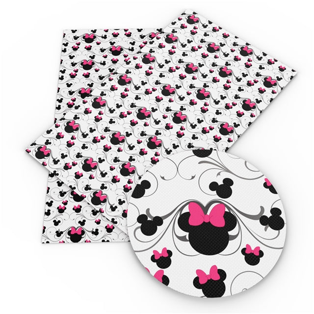 Mouse Swirls Faux Leather Sheet #11