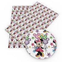 Mouse with Balloons Faux Leather Sheet #5