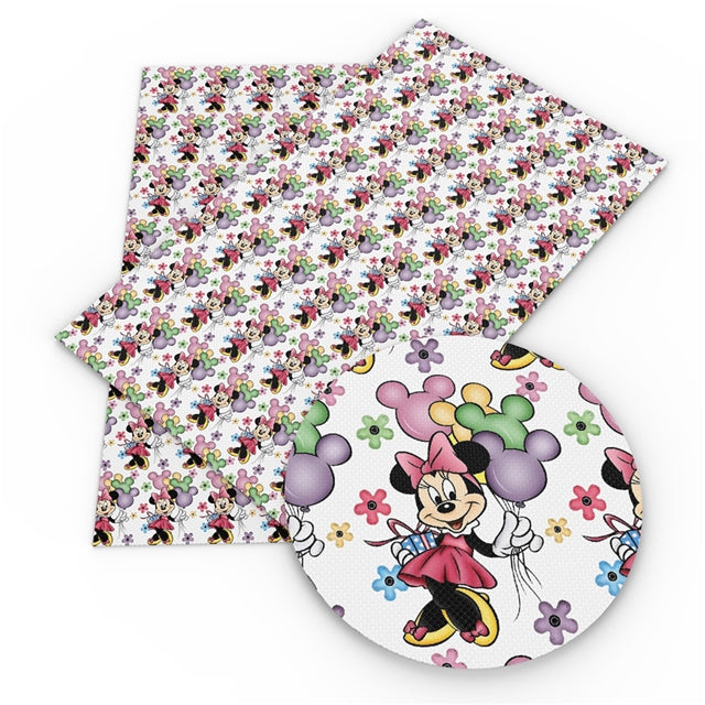 Mouse with Balloons Faux Leather Sheet #5