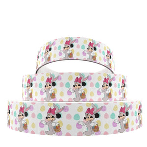 Easter Mouse In Bunny Suit 7/8" Ribbon