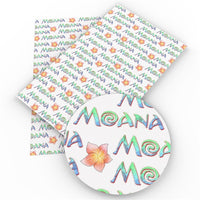 Moana Words Faux Leather Sheet