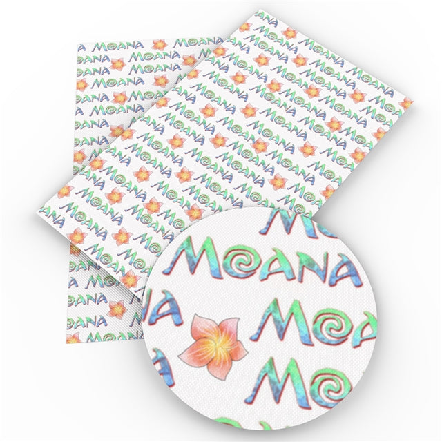 Moana Words Faux Leather Sheet