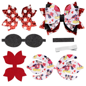 Pre Cut Mouse Cutie Faux Leather Bow