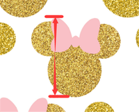Mouse Gold Shadow Faux Leather Sheet #3
