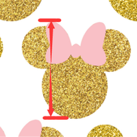Mouse Gold Shadow Faux Leather Sheet #3