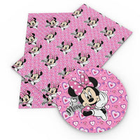 Mouse & Hearts Faux Leather Sheet #2