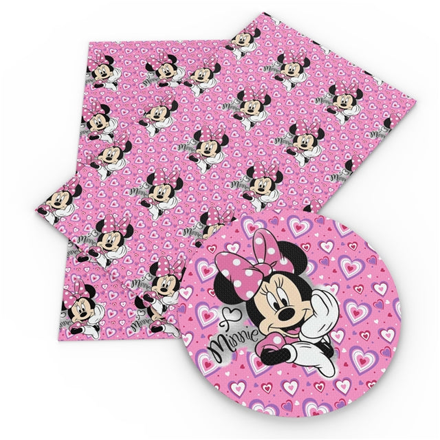 Mouse & Hearts Faux Leather Sheet #2