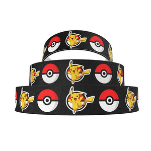 Pikachu & Ball 7/8" Ribbon