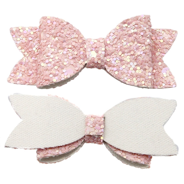 Pink Glitter Bow Pack (10)
