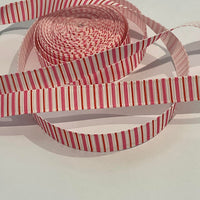 Stripe Pink 3/8" Ribbon - 5 Yards