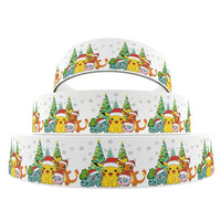 Pokie Christmas 7/8" Ribbon