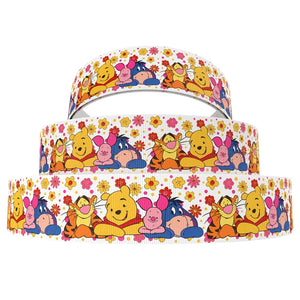 Pooh Bear Floral 7/8" Ribbon