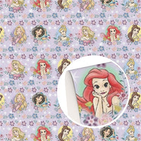 Pretty Girls on Floral Faux Leather Sheet #18