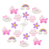 Clearance PVC Charms #16 Purple Pack of 50
