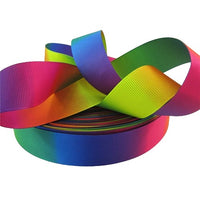 Rainbow Pinwheel Bow 3" with Clip