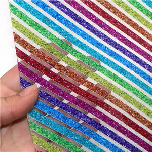 Rainbow Stripes Transparent Sheet