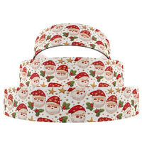 Christmas Santa Stars 7/8" Ribbon