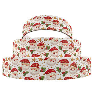 Christmas Santa Stars 7/8" Ribbon