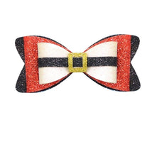 Santa's Belt Glitter Bow
